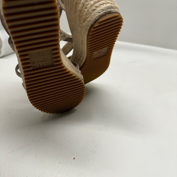 Eileen Fisher women’s platform wedges sandals size 5.5 - Picture 6 of 9